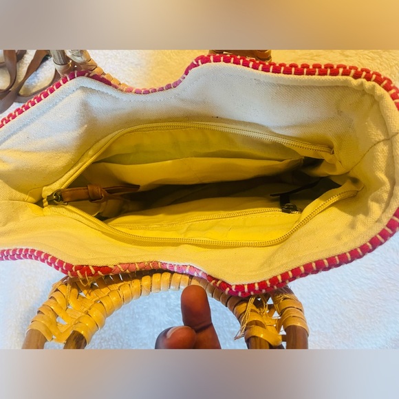 70’s Style Wicker Style Purse 🩷❤️🧡🤎 - Picture 6 of 6